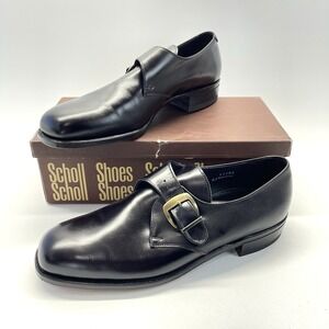 Vintage Custom Grade Bristol By Scholl Men's Classic Monk Strap Leather Shoes 11